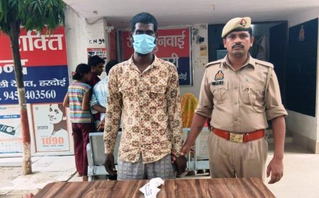Hardoi Crime News: हरदोई में अवैध हथियार के साथ युवक गिरफ्तार, पुलिस ने भेजा जेल