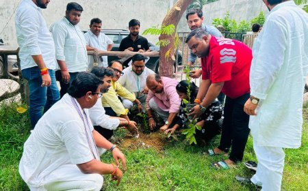 Hardoi News: हरदोई में भाजपा कार्यकर्ताओं ने किया पौधारोपण, 'एक वृक्ष सौ पुत्र समान' का दिया संदेश