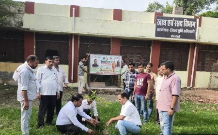 Hardoi News: हरदोई में खाद्य एवं रसद विभाग ने रचा इतिहास, राशन दुकानों और कार्यालयों में हुआ भारी पौधारोपण