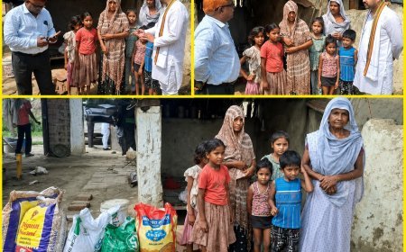 Hardoi: ब्लॉक प्रमुख प्रतिनिधि शशांक सिंह 'शुभम' पहुंचे जरूरतमंद परिवार के घर, तत्काल दिलाई राहत