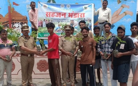 Pilibhit: सहजन पौधे को वन एवं वन्य जीव प्रभाग ने किया भंडारा