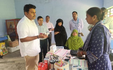 Sitapur: डीएम ने वीएचएसएनडी सत्र और विद्यालय निरीक्षण में मिलीं खामियां, एएनएम पर कार्यवाही के निर्देश।