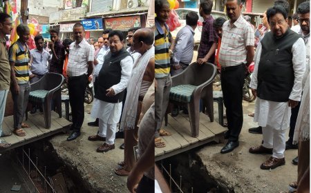 हरदोई के संडीला में सड़क और नाला निर्माण का औचक निरीक्षण: गुणवत्ता पर भड़के चेयरमैन और ईओ, ठेकेदार को सख्त चेतावनी