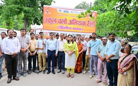 उत्साह और जनसहभागिता के साथ निकली स्कूल चलो अभियान-2026 की जागरूकता रैली
