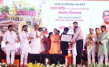 अमरोहा को 207 करोड़ की 43 परियोजनाओं की सौगात, बोले सीएम योगी—डबल इंजन सरकार ने बचाया चीनी उद्योग