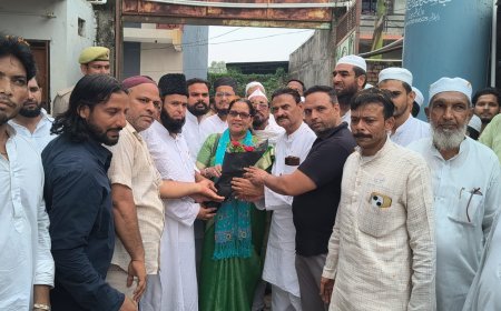देवबंद पहुंची राष्ट्रीय अल्पसंख्यक आयोग की उपाध्यक्ष डॉ. मुनव्वरी बेगम का स्वागत