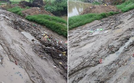 Hardoi: सांडी के मंगरौरा में कीचड़ में तब्दील हुई सड़क, राहगीरों व स्कूली बच्चों का निकलना दूभर