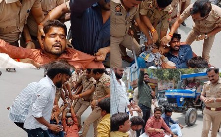 दिल्ली छात्र लाठीचार्ज का विरोध: बलिया में बवाल, पुलिस-छात्र आमने-सामने, छात्र नेता हिरासत में