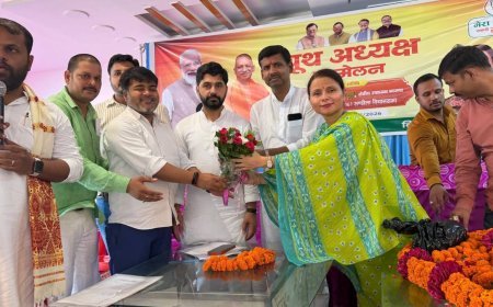 Hardoi BJP News: संडीला में भाजपा का बूथ सम्मेलन, 400 बूथ अध्यक्षों को मिला जीत का मंत्र