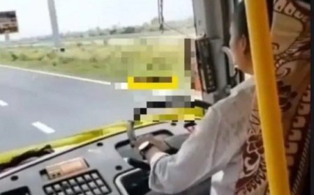 Hardoi: गंगा एक्सप्रेसवे पर महिला परिचालक ने चलाई रोडवेज बस, वीडियो वायरल होने पर जांच शुरू