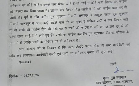 सहारनपुर बिजली विभाग में रिश्वतखोरी का आरोप: कनेक्शन के नाम पर पैसे मांगने की डीएम से शिकायत