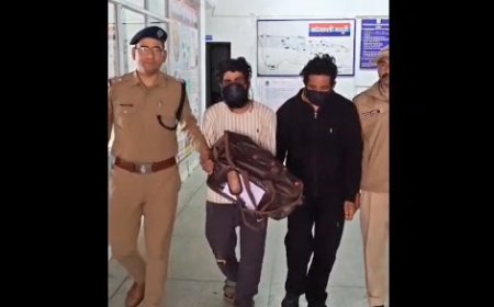 मसूरी पुलिस की मुस्तैदी से नाकाम हुई चोरी की वारदात, दुकान के अंदर रंगे हाथ दबोचे गए दो शातिर चोर