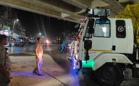 संडीला में यातायात पुलिस की बड़ी कार्रवाई, 23 वाहनों का ई-चालान और 8 सीज
