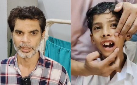सम्भल के नामी स्कूल में मासूम पर टीचर का कहर! कक्षा-1 के छात्र को थप्पड़, टूटा दांत; परिजनों ने पुलिस से लगाई न्याय की गुहार