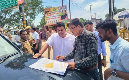 Sitapur: नैमिष कॉरिडोर में लापरवाही पर सख्त चेतावनी, डीएम ने निरीक्षण कर दिए गुणवत्तापूर्ण कार्य के निर्देश