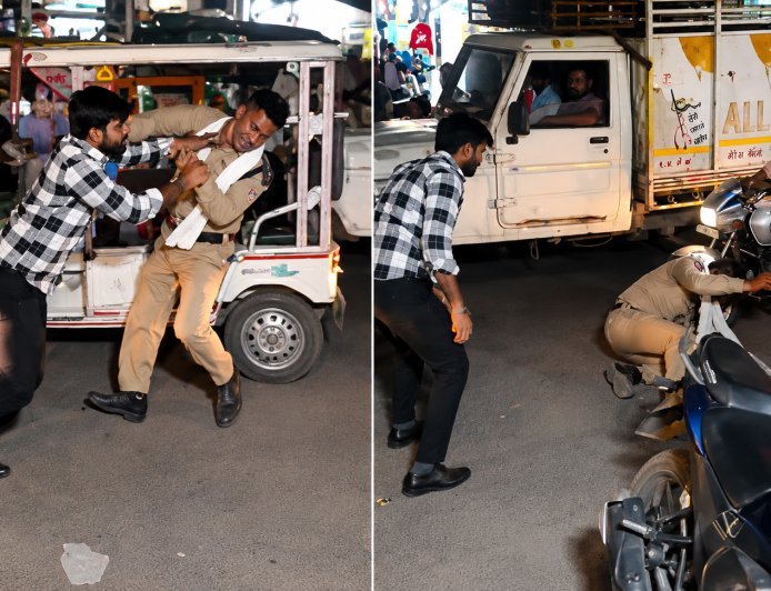 Lucknow Crime: लखनऊ में रॉन्ग साइड से आ रही कार को रोकना होमगार्ड को पड़ा भारी, युवक ने सड़क पर पटका, वीडियो वायरल