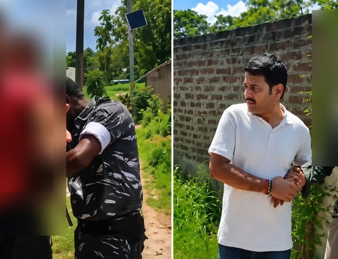 Begusarai Crime: बेगूसराय में कुख्यात सोनू सिंह और मोनू सिंह अवैध हथियारों के साथ गिरफ्तार, गिरफ्तारी का वीडियो सोशल मीडिया पर वायरल