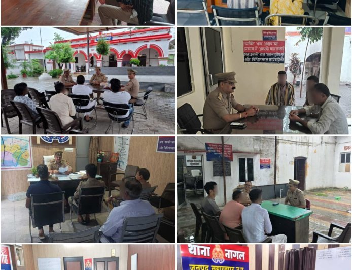 सहारनपुर में मूसलाधार बारिश के बीच पुलिस की जनसुनवाई: थानों में सुनी गई फरियादियों की समस्याएं, एसएसपी के निर्देश पर त्वरित कार्रवाई