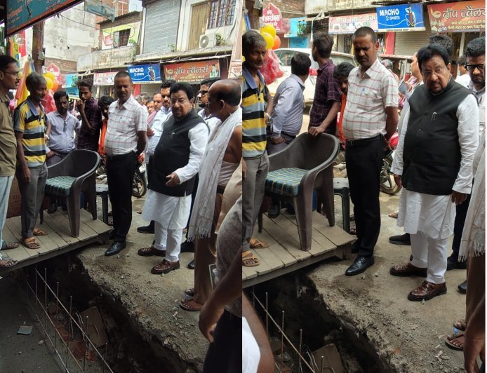 हरदोई के संडीला में सड़क और नाला निर्माण का औचक निरीक्षण: गुणवत्ता पर भड़के चेयरमैन और ईओ, ठेकेदार को सख्त चेतावनी