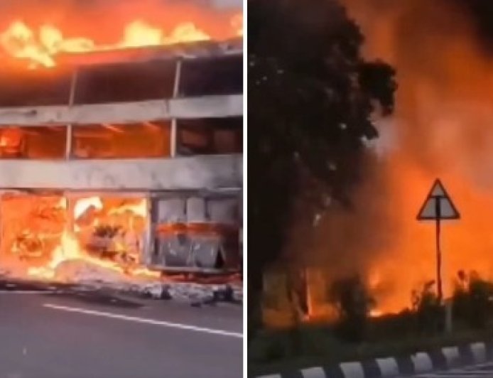 Tamil Nadu Bus Fire: तमिलनाडु के पेरंबलूर में चलती स्लीपर बस में लगी भीषण आग, बाल-बाल बचे 23 यात्री