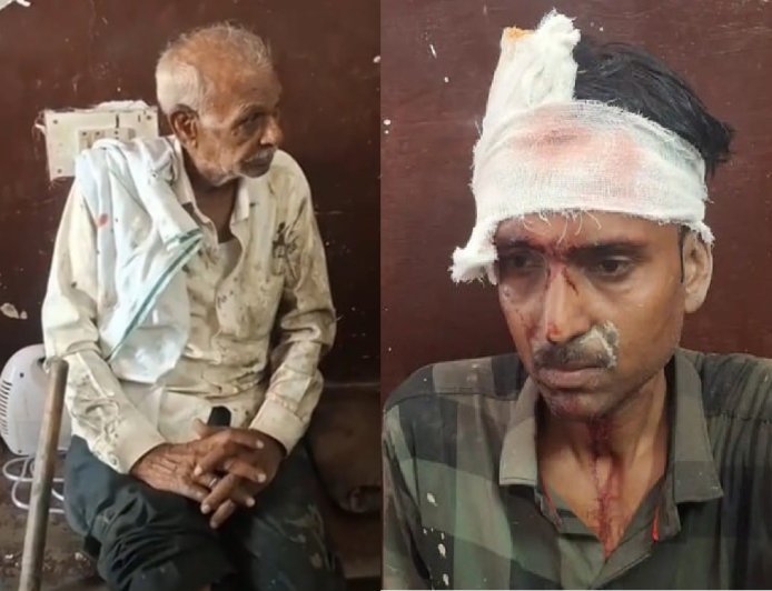 Hardoi News: हरपालपुर कोतवाली के सामने टेंपो ने बाइक में मारी टक्कर, पिता-पुत्र गंभीर घायल