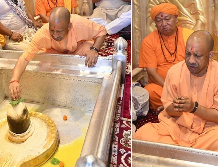 Varanasi: मुख्यमंत्री योगी ने श्रावण मास के प्रथम दिन बाबा विश्वनाथ और काल भैरव मंदिर जाकर किया दर्शन-पूजन