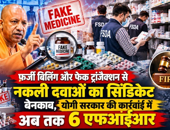 Lucknow: फर्जी बिलिंग और फेक ट्रांजैक्शन से नकली दवाओं का सिंडिकेट बेनकाब, योगी सरकार की कार्रवाई में अब तक 6 एफआईआर