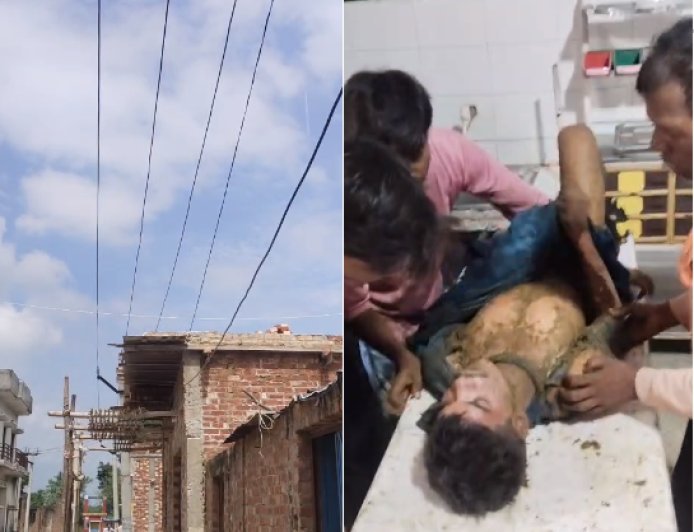 Sambhal: छत पर फोन पर बात करना पड़ा भारी: 33 केवी हाईटेंशन लाइन की चपेट में आया युवक, 70% से अधिक झुलसा