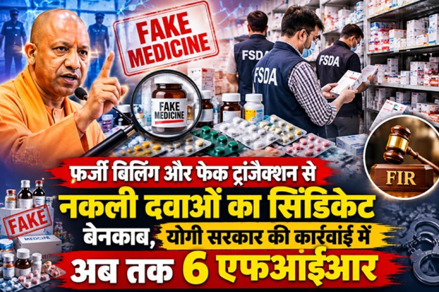 Lucknow: फर्जी बिलिंग और फेक ट्रांजैक्शन से नकली दवाओं का सिंडिकेट बेनकाब, योगी सरकार की कार्रवाई में अब तक 6 एफआईआर