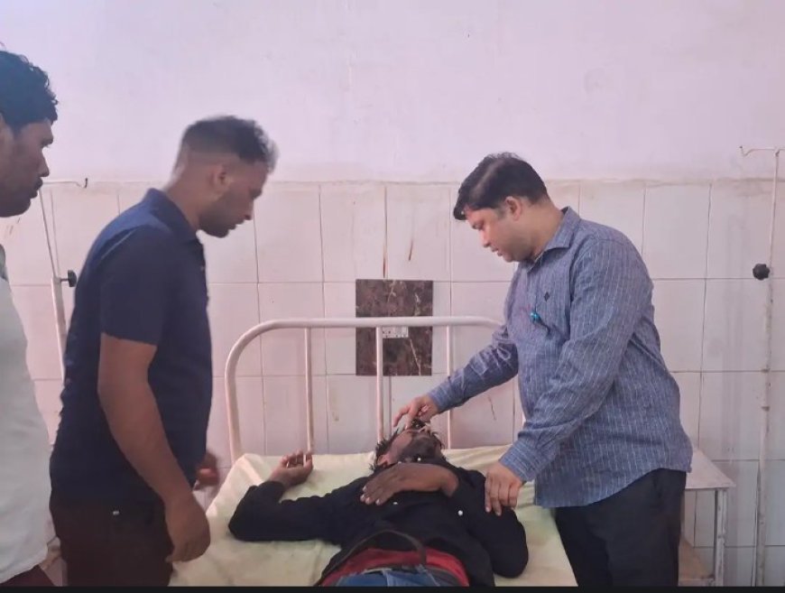 Hardoi: सड़क हादसे में बाइक और साइकिल सवार दो युवक गंभीर रूप से घायल