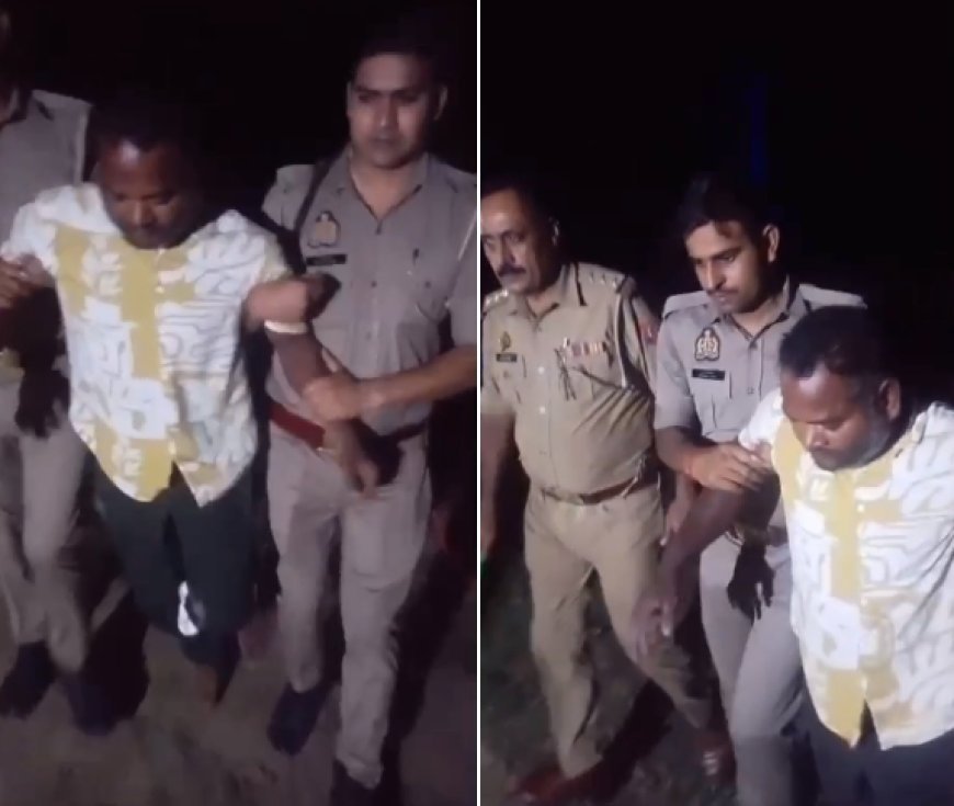 Ballia: बिजली के तार चोरी करने वाले 5 बदमाश  पुलिस मुठभेड़ के बाद  गिरफ्तार।