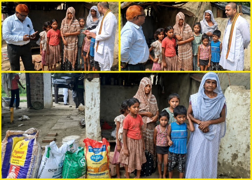 Hardoi: ब्लॉक प्रमुख प्रतिनिधि शशांक सिंह 'शुभम' पहुंचे जरूरतमंद परिवार के घर, तत्काल दिलाई राहत