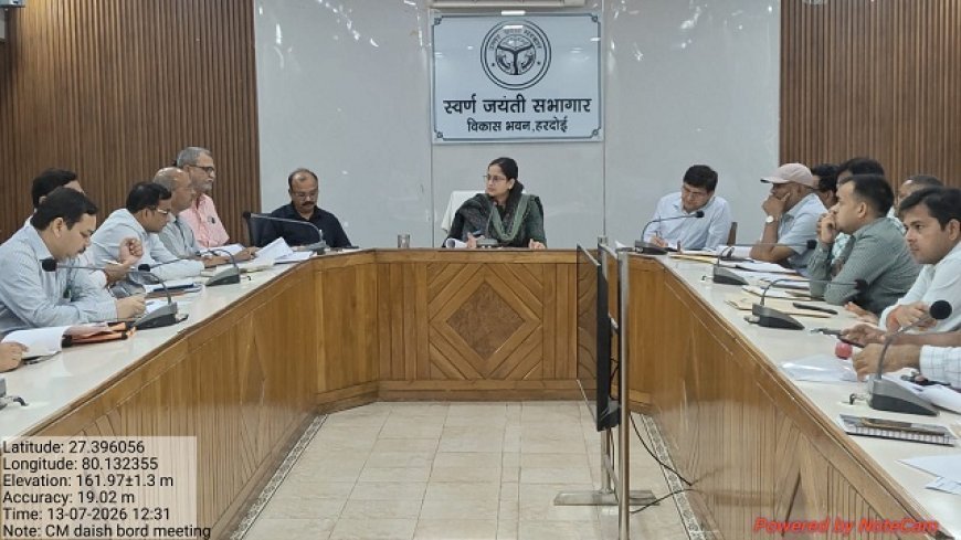 मुख्यमंत्री डैशबोर्ड समीक्षा में सीडीओ ने दिए लक्ष्य समय से पूरे करने के निर्देश, प्रदेश के टॉप-10 जिलों में शामिल हुआ हरदोई