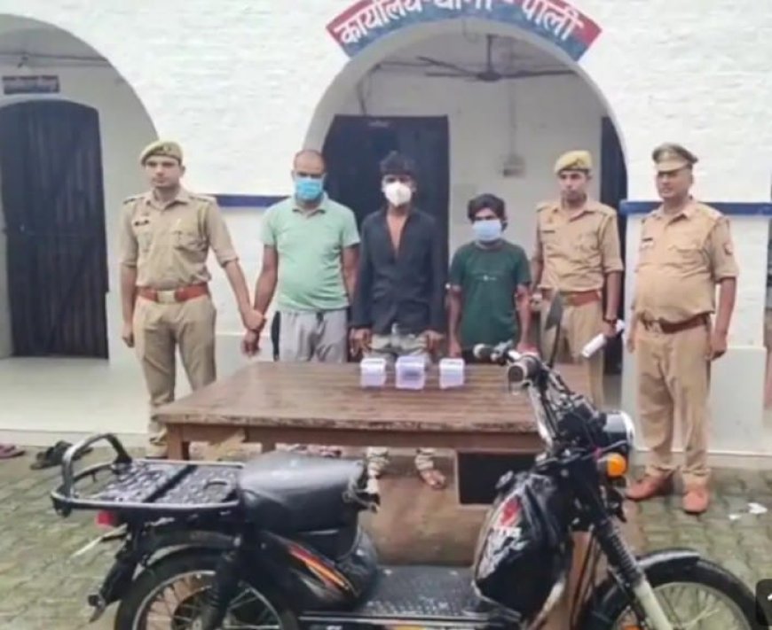 Hardoi: पाली पुलिस की बड़ी सफलता, सब्जी विक्रेता से लूट करने वाले तीन बदमाश गिरफ्तार
