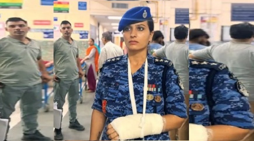 जंतर-मंतर पर CJP प्रदर्शन: महिला प्रदर्शनकारी की जान बचाते समय RAF की असिस्टेंट कमांडेंट सोनिया सहरावत का हाथ टूटा