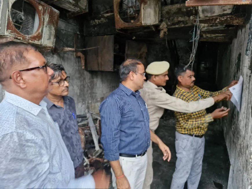 लखनऊ के अलीगंज अग्निकांड वाली अवैध इमारत पर चला हथौड़ा, एलडीए के आदेश के बाद बिल्डर ने खुद शुरू कराया ध्वस्तीकरण