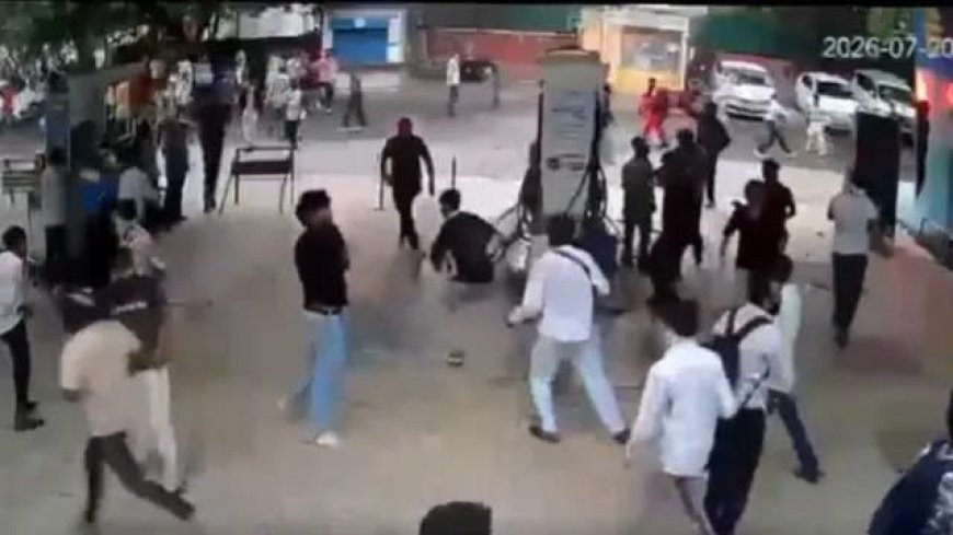 Delhi Crime News: दिल्ली में उपद्रवियों ने पुलिस और RAF के जवानों पर फेंकी बोतलें-पत्थर, CCTV फुटेज आया सामने
