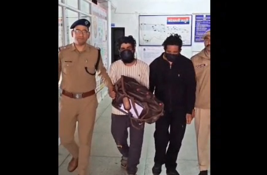 मसूरी पुलिस की मुस्तैदी से नाकाम हुई चोरी की वारदात, दुकान के अंदर रंगे हाथ दबोचे गए दो शातिर चोर