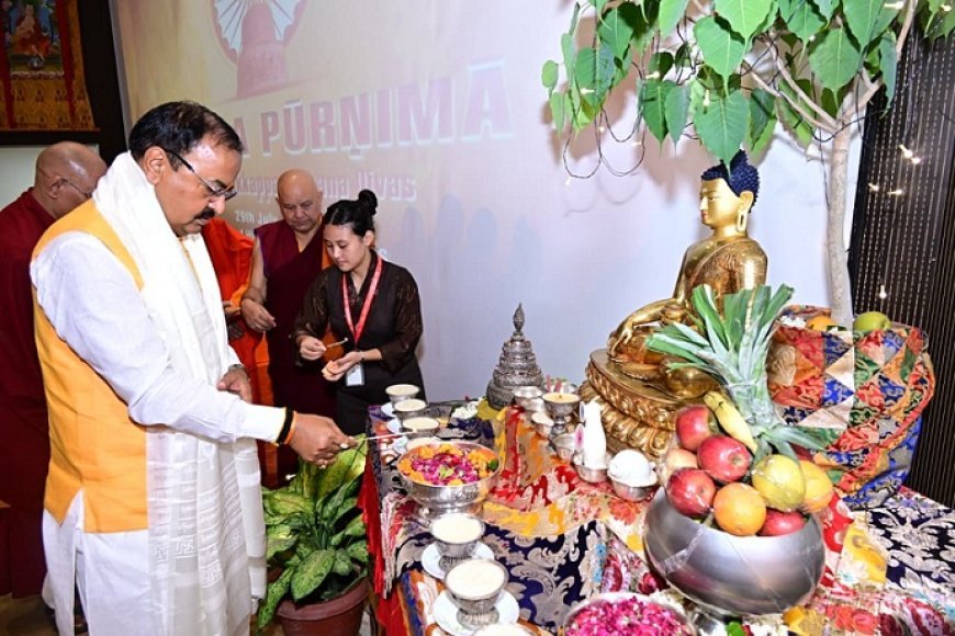 उप मुख्यमंत्री केशव प्रसाद मौर्य: भगवान बुद्ध का करुणा और अहिंसा का संदेश आज भी मानवता का पथप्रदर्शक