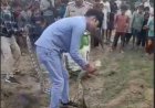 हाथरस के सुसायत कलां में निकला 12 फीट लंबा अजगर, वन विभाग ने सुरक्षित रेस्क्यू कर जंगल में छोड़ा