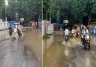 Sitapur: बारिश के बाद जलमग्न हुआ नैमिषारण्य का बाईपास मार्ग  श्रद्धालुओं और स्कूली बच्चों की बढ़ी परेशानी