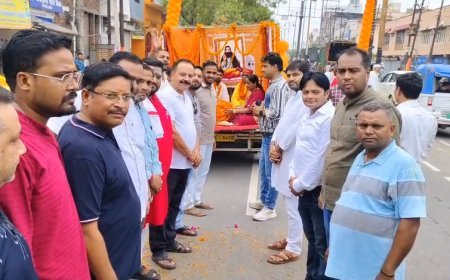 Sambhal: संत रविदास संदेश यात्रा के जरिए सामाजिक समरसता का संदेश, भाजपा ने घर-घर पहुंचाया अभियान