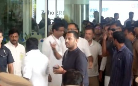 Rahul Gandhi Tamil Nadu Visit: चेन्नई पहुंचे राहुल गांधी का हवाई अड्डे पर जोरदार स्वागत, सीएम विजय से मुलाकात की संभावना 