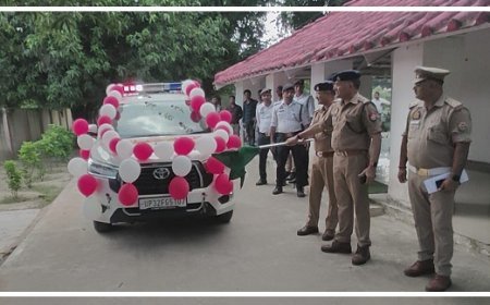 Hardoi: अपर पुलिस अधीक्षक ने हाईटेक इंटरसेप्टर वाहन को दिखाई हरी झंडी, सड़क सुरक्षा होगी और मजबूत