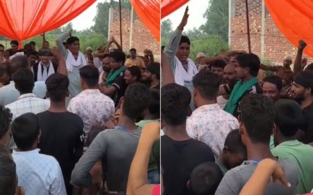 Hardoi: अंडा फैक्ट्री के विरोध में आंदोलन तेज, चौथे दिन धरने में उमड़ा जनसैलाब; समाधान तक संघर्ष जारी रखने का ऐलान