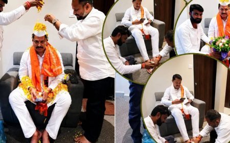 Nana Patole Feet Washing Controversy: नाना पटोले के पैर धोने पर मचा सियासी घमासान, बीजेपी बोली- 'यही है कांग्रेस का असली कल्चर'