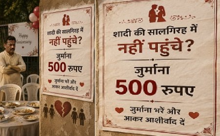 अनोखा मामला: शादी की सालगिरह में नहीं पहुंचे मेहमान तो हुगली के शख्स ने ठोका 500-500 रुपये का जुर्माना, जगह-जगह चिपकाए पोस्टर