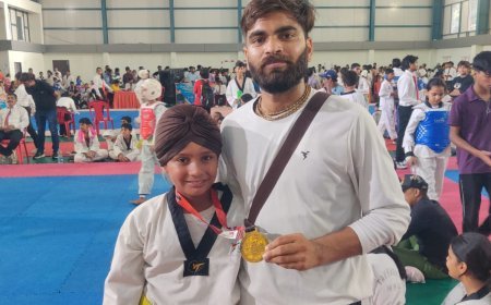 हाथरस के अर्शप्रीत सिंह ने स्टेट ताइक्वांडो चैंपियनशिप में जीता गोल्ड मेडल, जिले का नाम किया रोशन