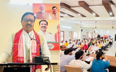 Hardoi: 'हर घर तिरंगा' अभियान को सफल बनाने के लिए भाजपा की जिला कार्यशाला, प्रदेश महामंत्री शंकर लाल लोधी ने कार्यकर्ताओं में भरा जोश