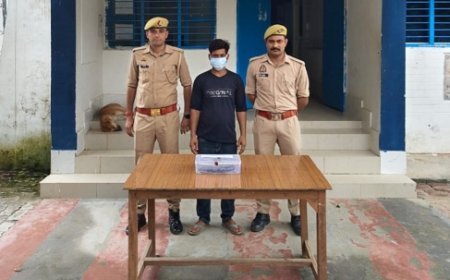 Hardoi: मारपीट और तमंचे से जान से मारने की धमकी देने वाला आरोपी गिरफ्तार, अवैध हथियार बरामद